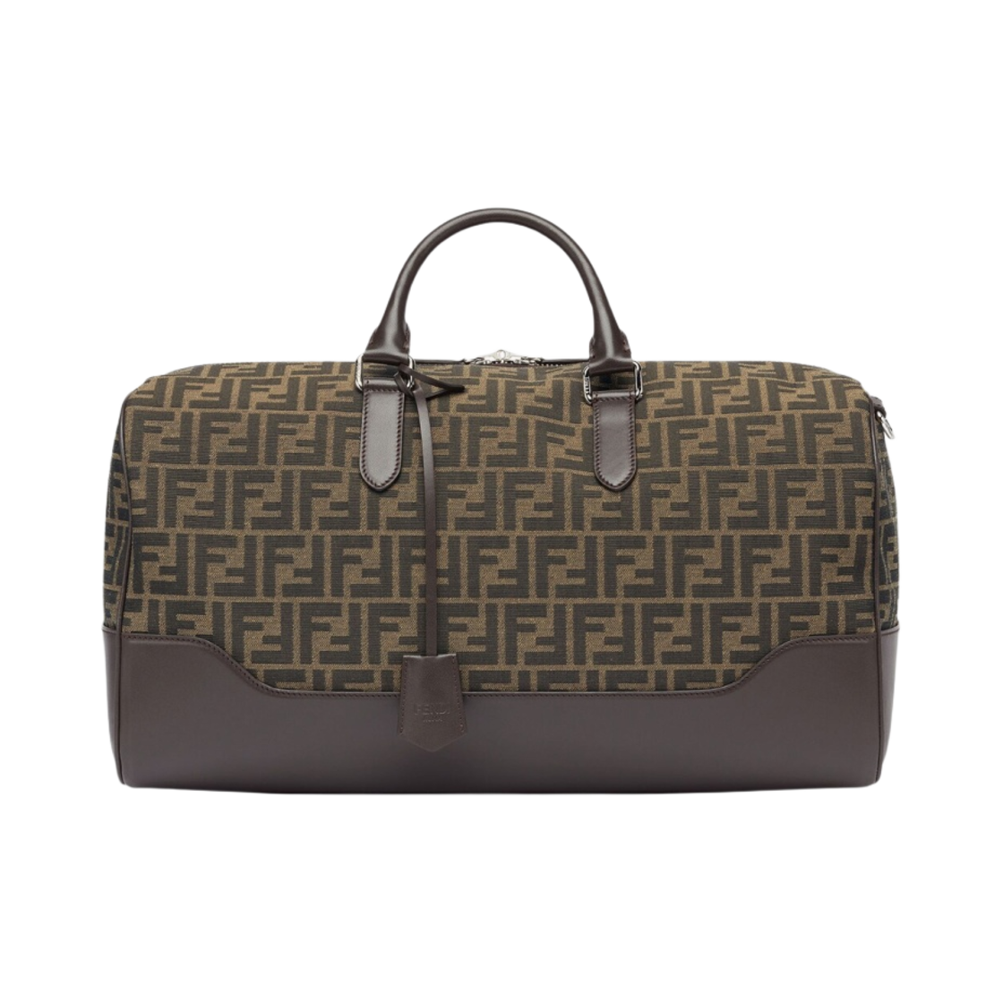 펜디 미디움 더플 FF 패브릭 라지백 브라운(Fendi Medium Duffle FF Fabric Large Bag Brown) - 1