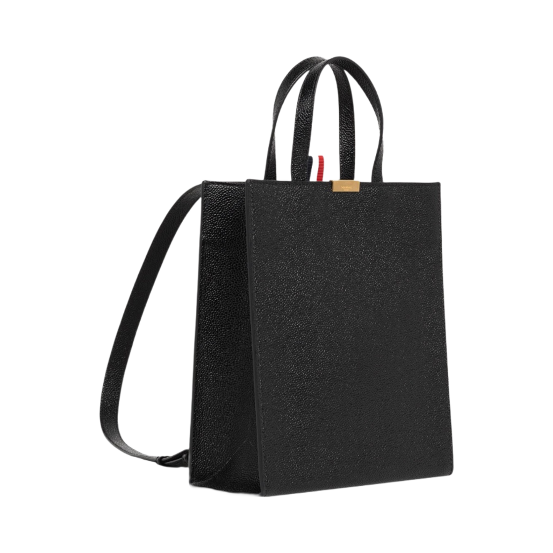 톰브라운 페블 그레인 레더 스몰 멀티펑셔널 백팩 블랙(Thom Browne Pebble Grain Leather Small Multifunctional Backpack Black) - 2