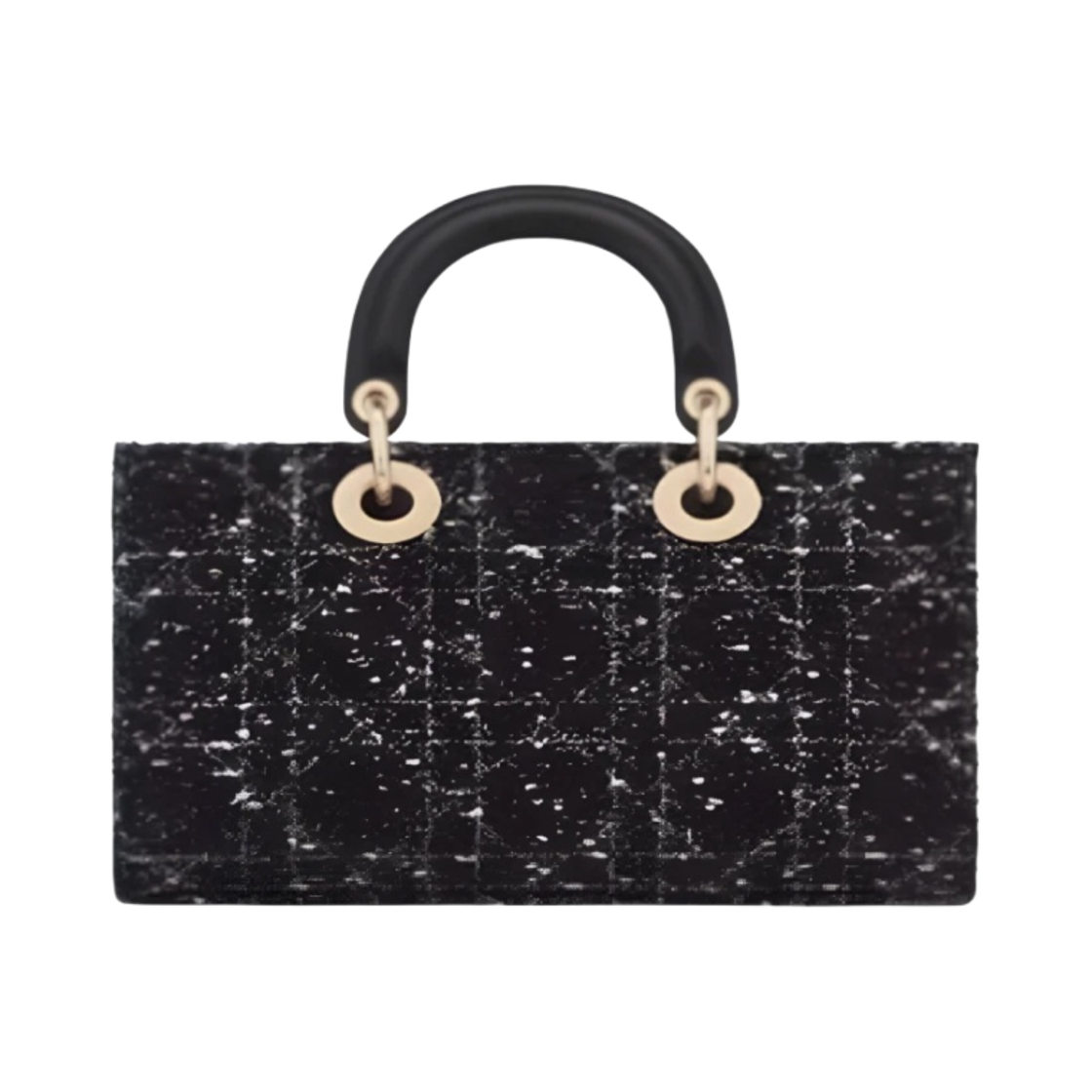디올 미디움 레이디 D 조이 백 까나쥬 트위드 블랙(Dior Medium Lady D Joy Bag Cannage Tweed Black) - 3