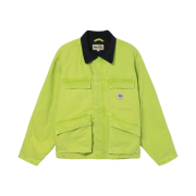Stussy Washed Canvas Shop Jacket Lime