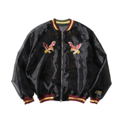 Kapital Sheer Pearl Mosquito Guard Souvenir Jacket Taiwan Black