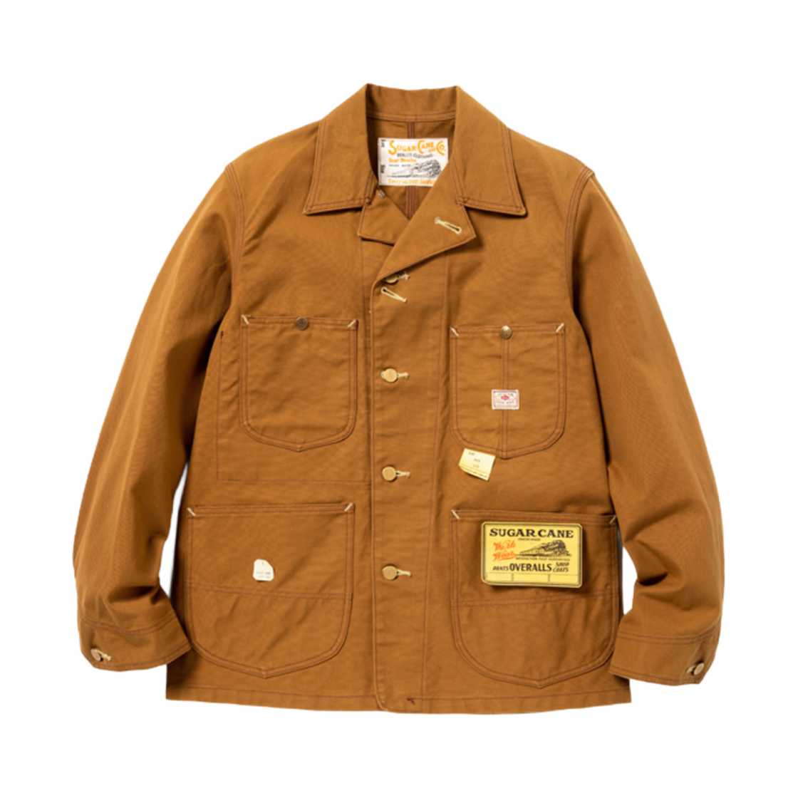 SC14374 Sugar Cane 13 oz. Duck Work Coat Brown