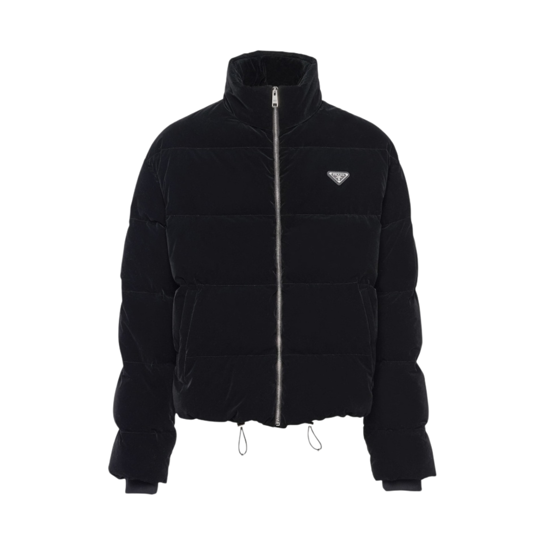 SGC407-13IM-F0002 Prada Cropped Down Jacket Black