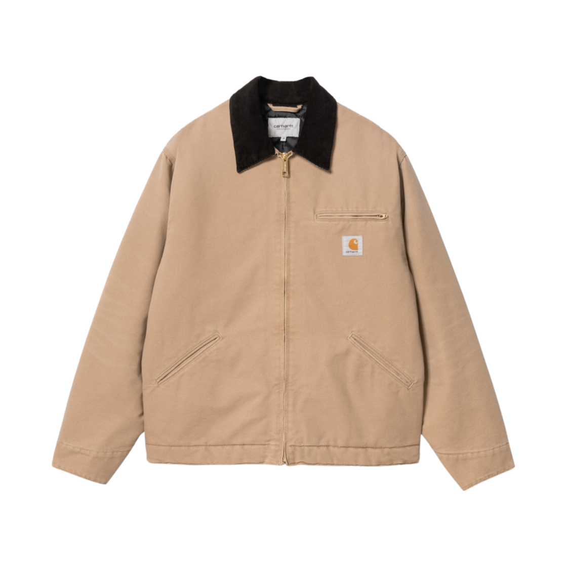 칼하트 WIP 오가닉 코튼 디어본 캔버스 OG 디트로이트 자켓 피넛 에이지드 캔버스 - 윈터(Carhartt WIP Organic Cotton Dearborn Canvas OG Detroit Jacket Peanut Aged Canvas - Winter)