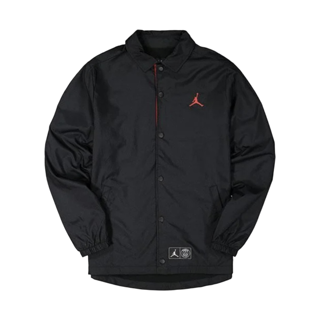 조던 x 파리 생제르맹 코치 자켓 블랙 인프라레드(Jordan x Paris Saint-Germain Coach Jacket Black Infrared)