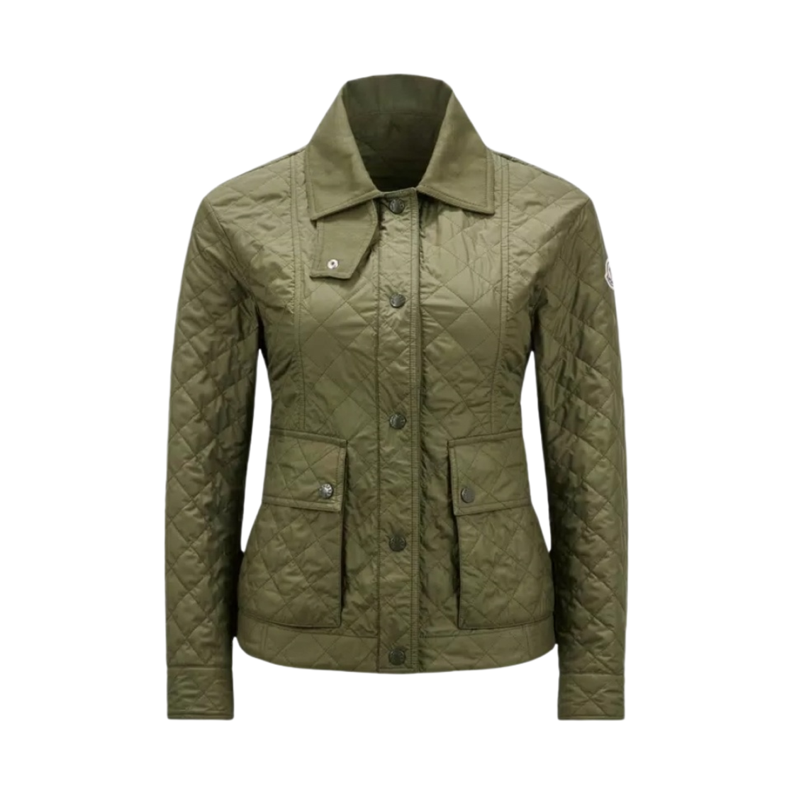 J1-093-1A00099-54A81-818 (W) Moncler Galene Padded Jacket Olive Green - 24SS
