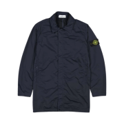 Stone Island 43233 Nylon Batavia-TC Trench Coat Navy Blue - 21SS