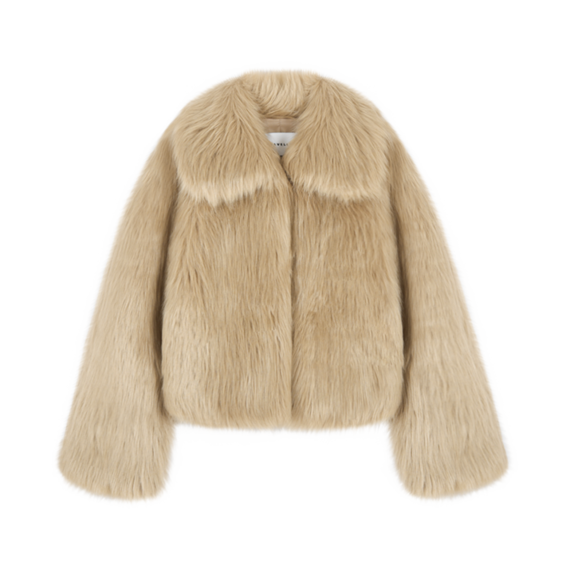P0000BHC Haveless Hailee Faux Fur Jacket Beige