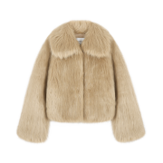 Haveless Hailee Faux Fur Jacket Beige