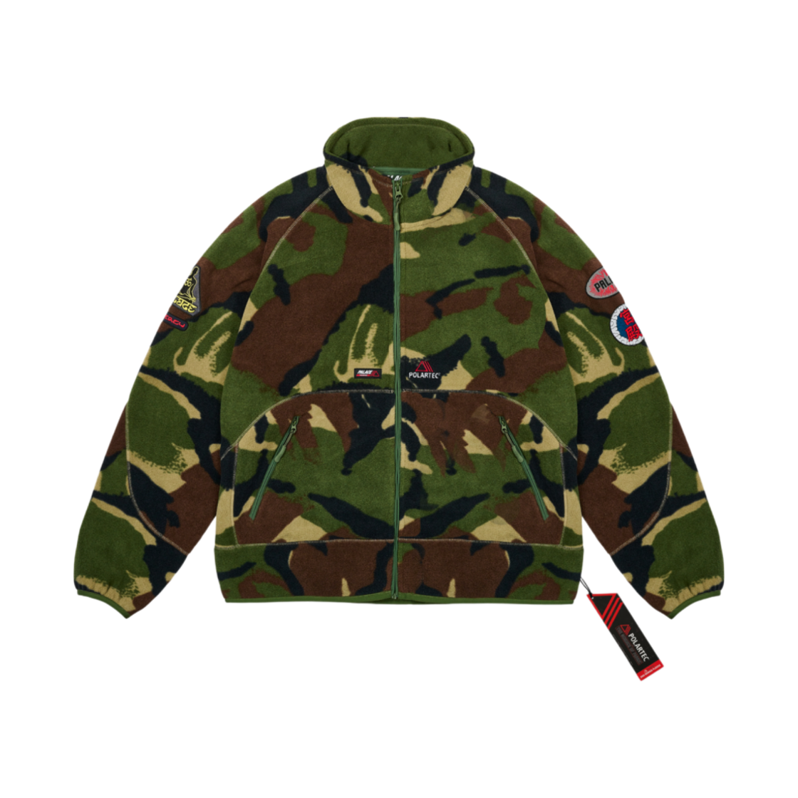 팔라스 폴라텍 풀 집 퍼넬 우드랜드 카모 - 25SS(Palace Polartec Full Zip Funnel Woodland Camo - 25SS)