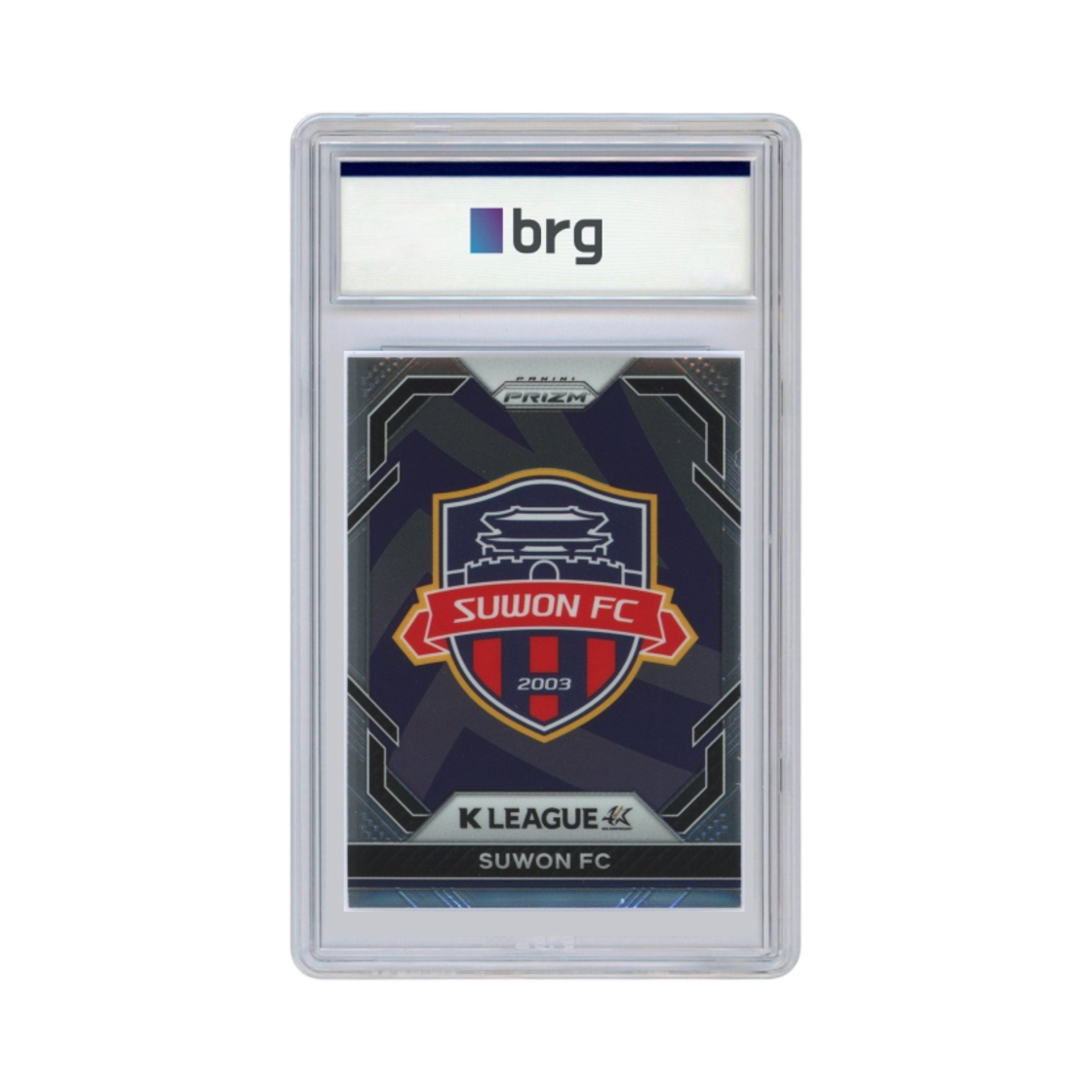 파니니 프리즘 K 리그 #10 수원 FC 팀 로고 축구 카드 2023(Panini Prizm K League #10 Suwon FC Team Logo Soccer Card 2023)