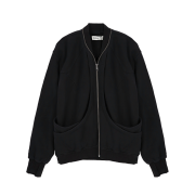 Cost Per Kilo Double Pocket Sweat Zip Jacket Black