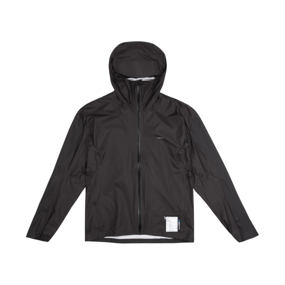 새티스파이 퍼텍스 3L 플라이 레인 자켓 블랙(Satisfy Pertex 3L Fly Rain Jacket Black)