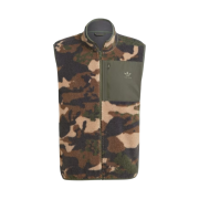 Adidas Graphic Camo Reversible Fleece Vest Shadow Green - KR Sizing