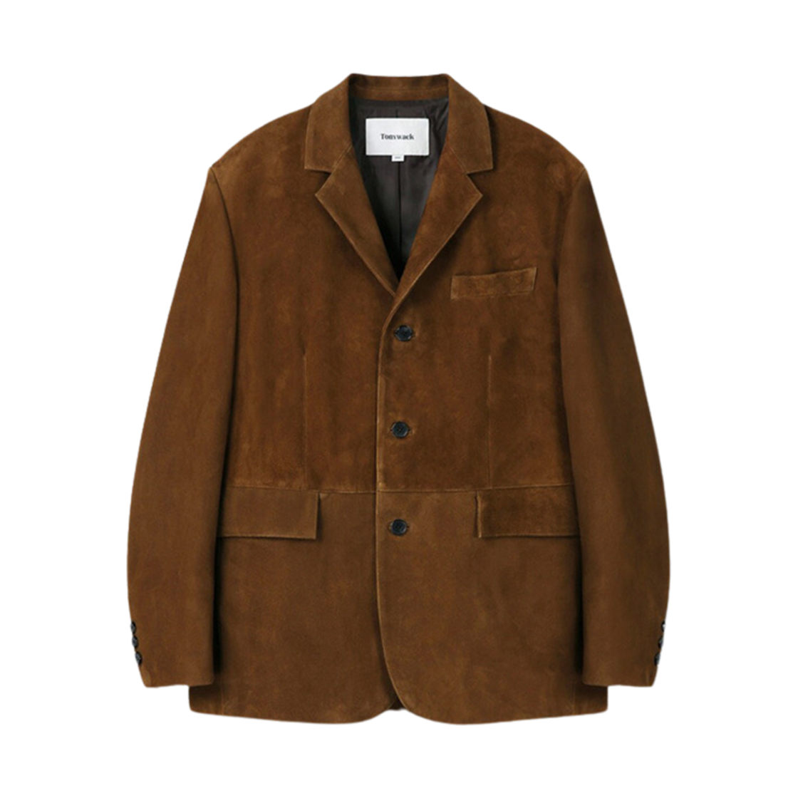 토니웩 스웨이드 테일러드 자켓 카멜