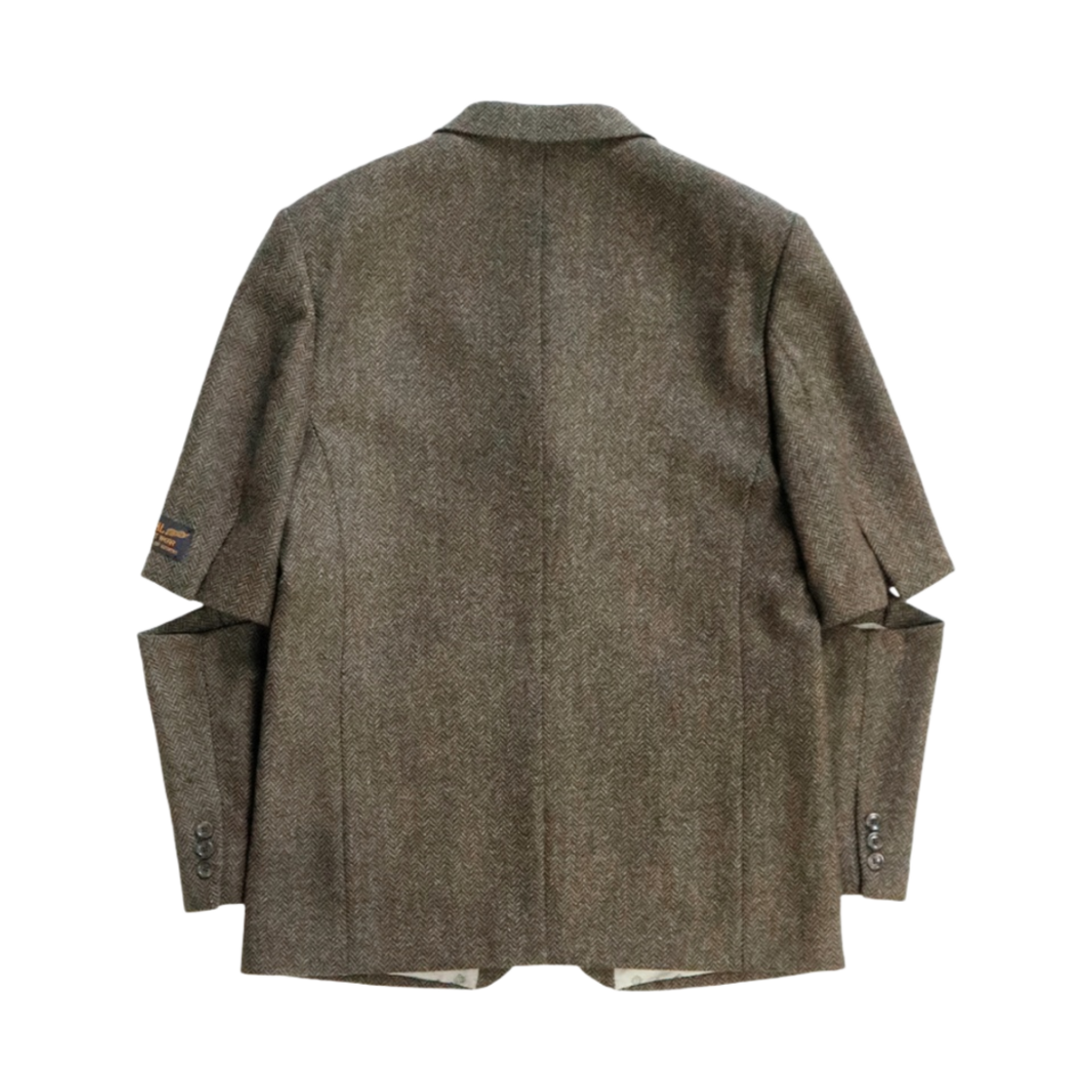 캐피탈 헤링본 트위드 컷아웃 엘보우 자켓 카키(Kapital Herringbone Tweed Cutout Elbow Jacket Khaki) - 2