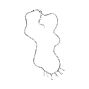 Diesel Dx1494 Stainless Steel Chain Necklace Silver