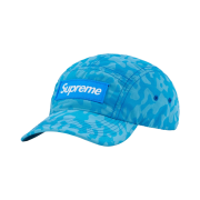 Supreme Overdyed Camo Nylon Camp Cap Blue - 23SS