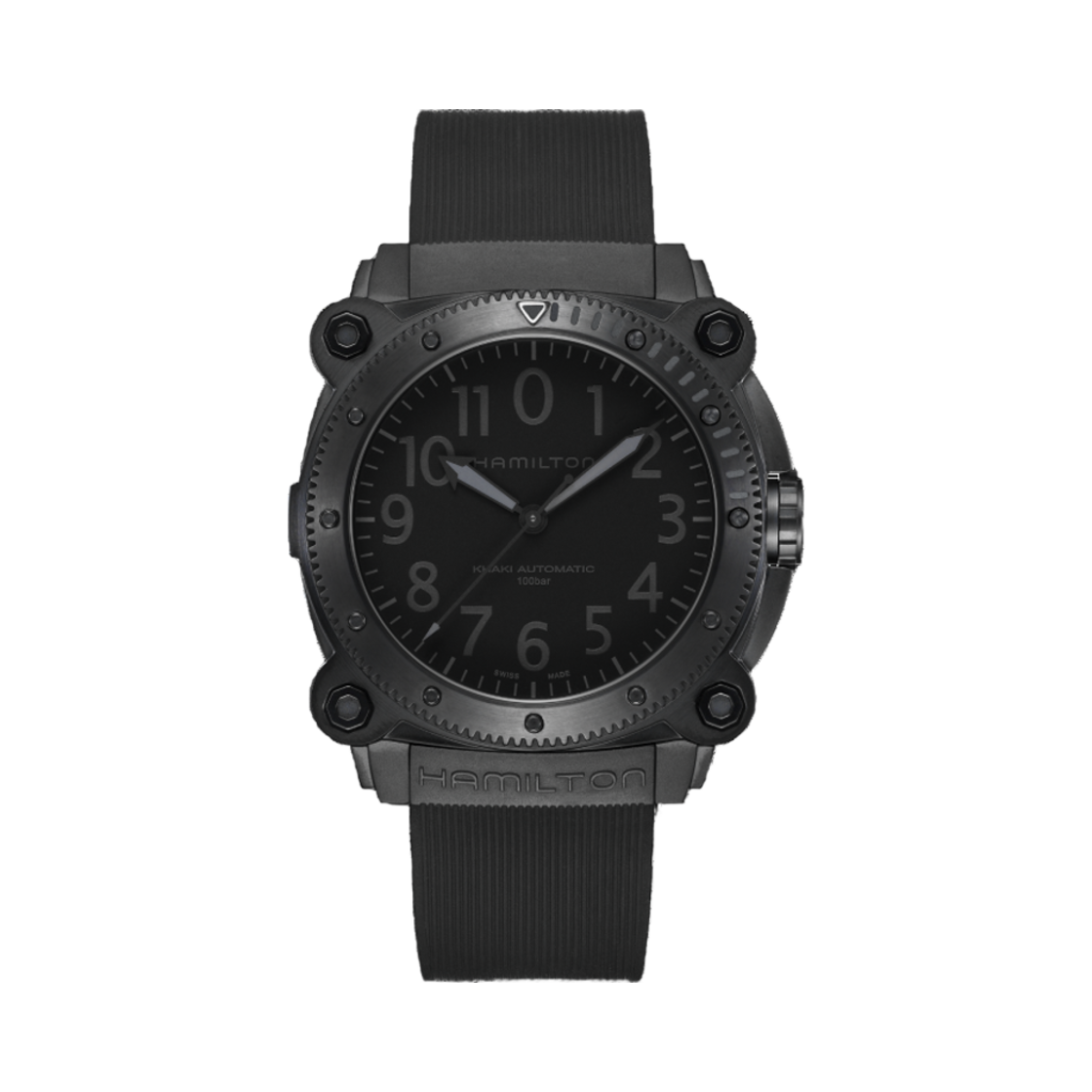해밀턴 카키 네이비 빌로우제로 오토 티타늄 46mm H버클 블랙(Hamilton Khaki Navy Belowzero Auto Titanium 46mm H-Buckle Black) - 1