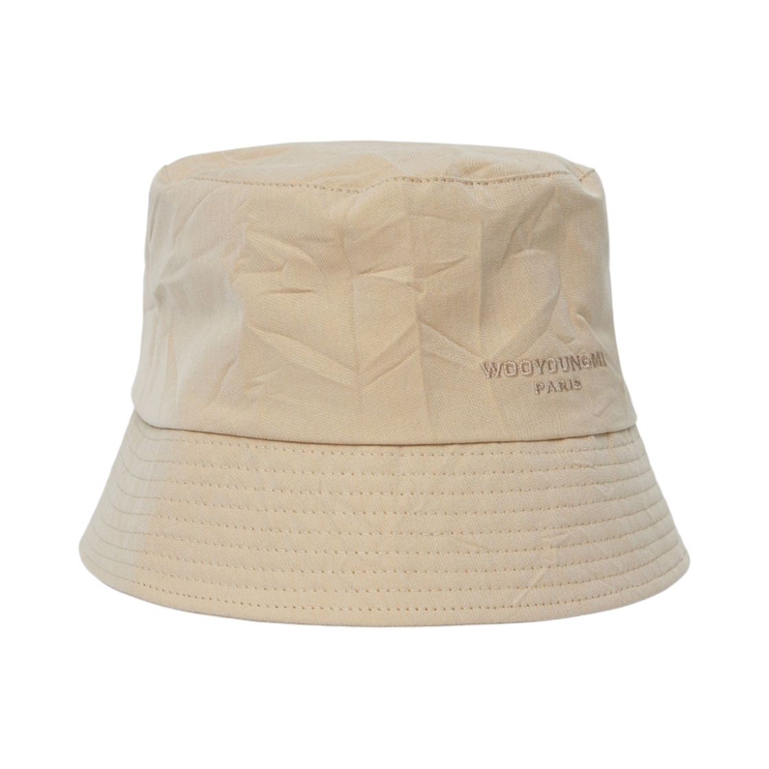 W231AC53928E Wooyoungmi Crinkle Bucket Hat Beige - 23SS