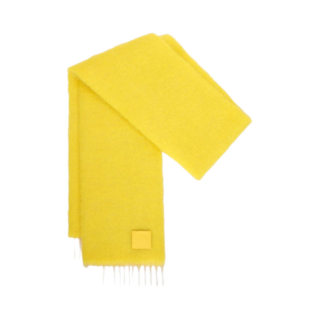 로에베 모헤어 울 머플러 옐로우