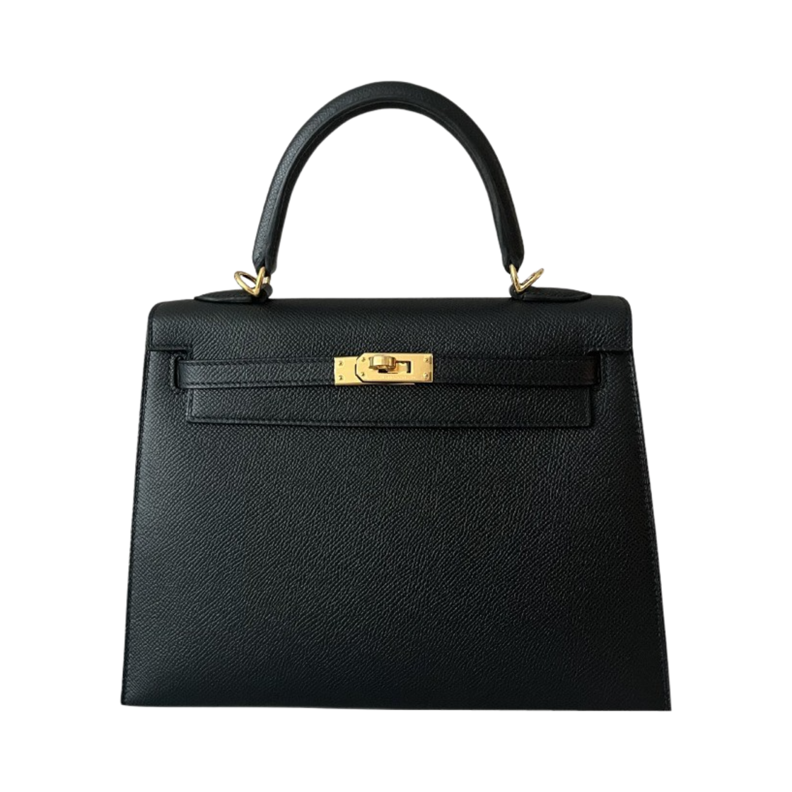 에르메스 켈리 25 백 셀리에 앱송 & 골드 하드웨어 누아(Hermes Kelly 25 Bag Sellier Epsom & Gold Noir)