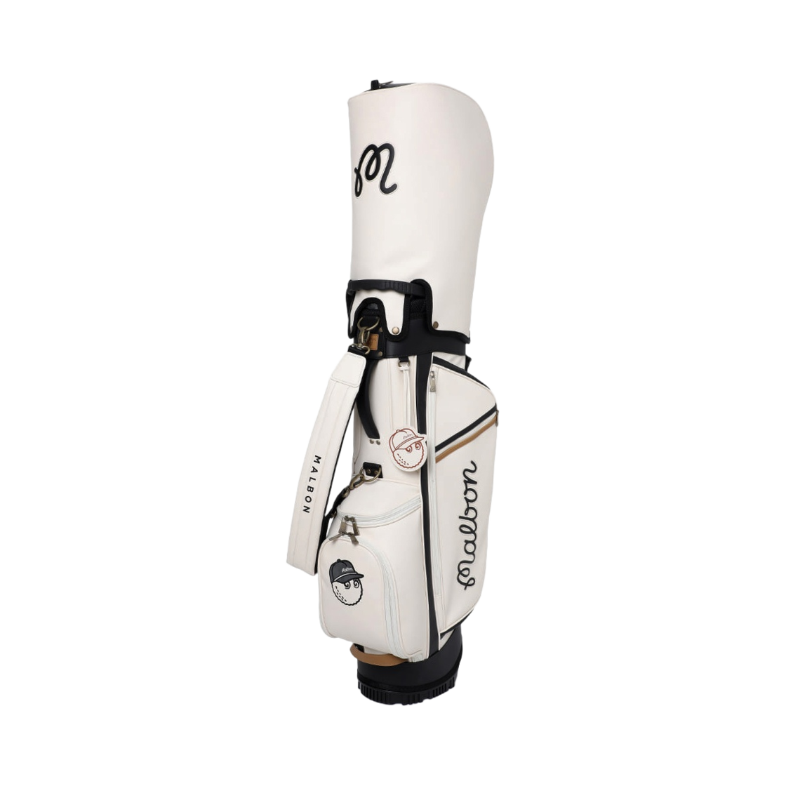 - Malbon Golf M Bucket Classic Stand Bag Ivory - 대표 이미지 #1