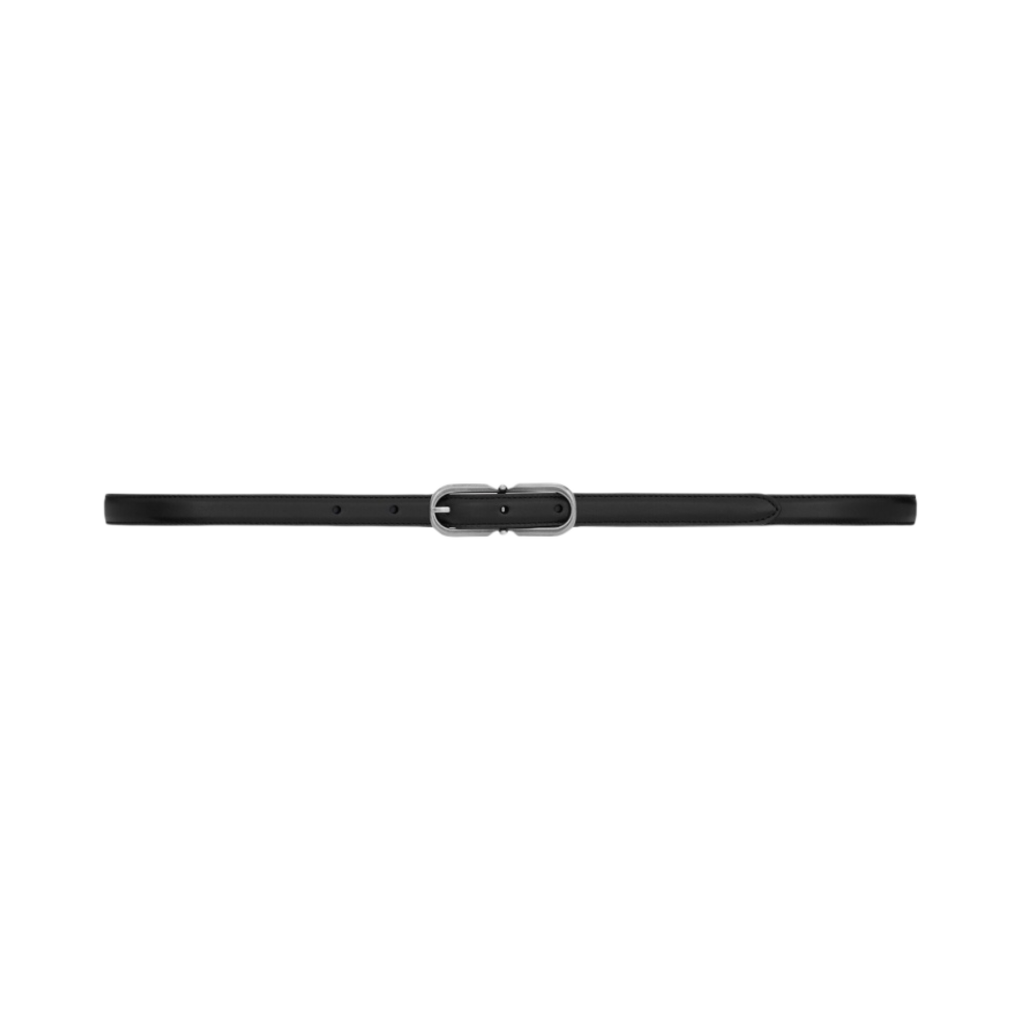 생로랑 알롱기 버클 씬 벨트 스무스 레더 블랙(Saint Laurent Allongee Buckle Thin Belt In Smooth Leather Black) - 1