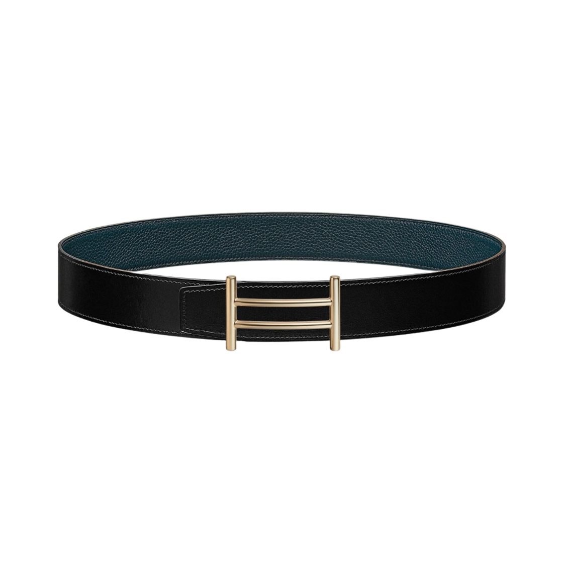 에르메스 라이더 벨트 버클 & 리버서블 가죽 스트랩 38mm & 페르마브라스 누아 블루 드 프뤼스(Hermes Rider Belt Buckle & Reversible Leather Strap 38mm & Permabrass Noir Bleu De Prusse) - 1