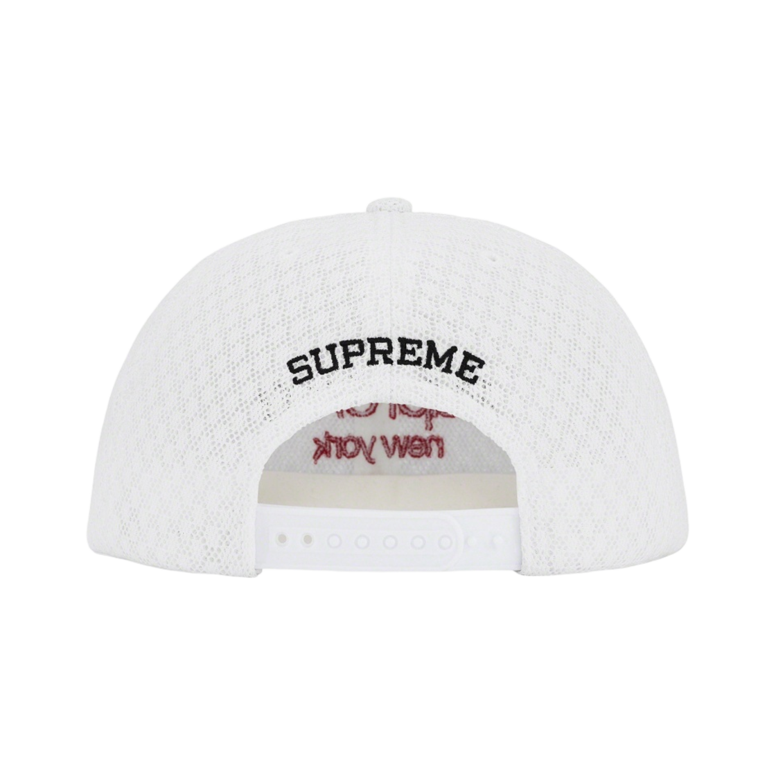 슈프림 클래식 로고 에어 메쉬 6-패널 캡 화이트 - 22SS(Supreme Classic Logo Air Mesh 6-Panel White - 22SS) - 2