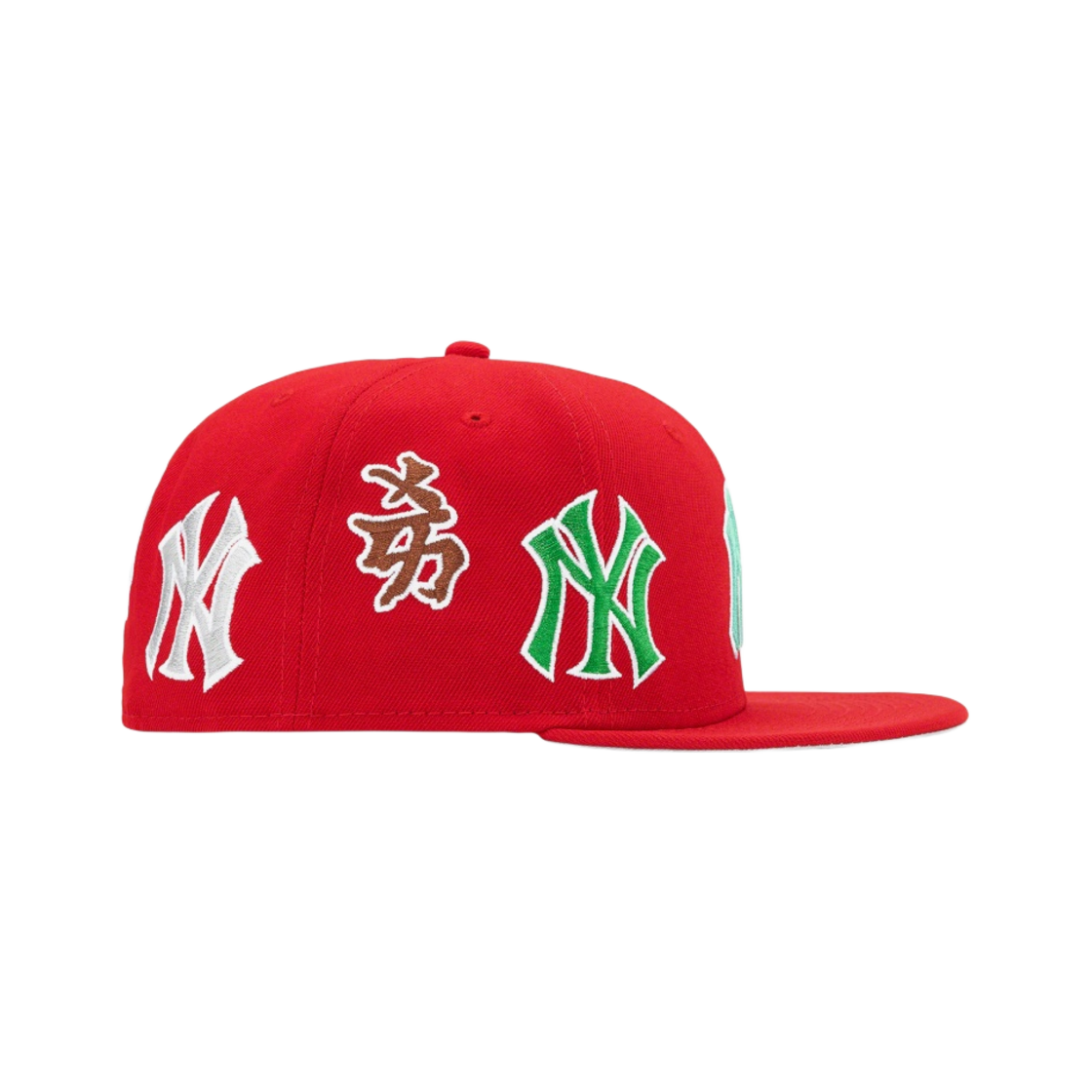 슈프림 x 뉴욕 양키스 간지 뉴에라 레드 - 22FW(Supreme x New York Yankees Kanji New Era Red - 22FW) - 2