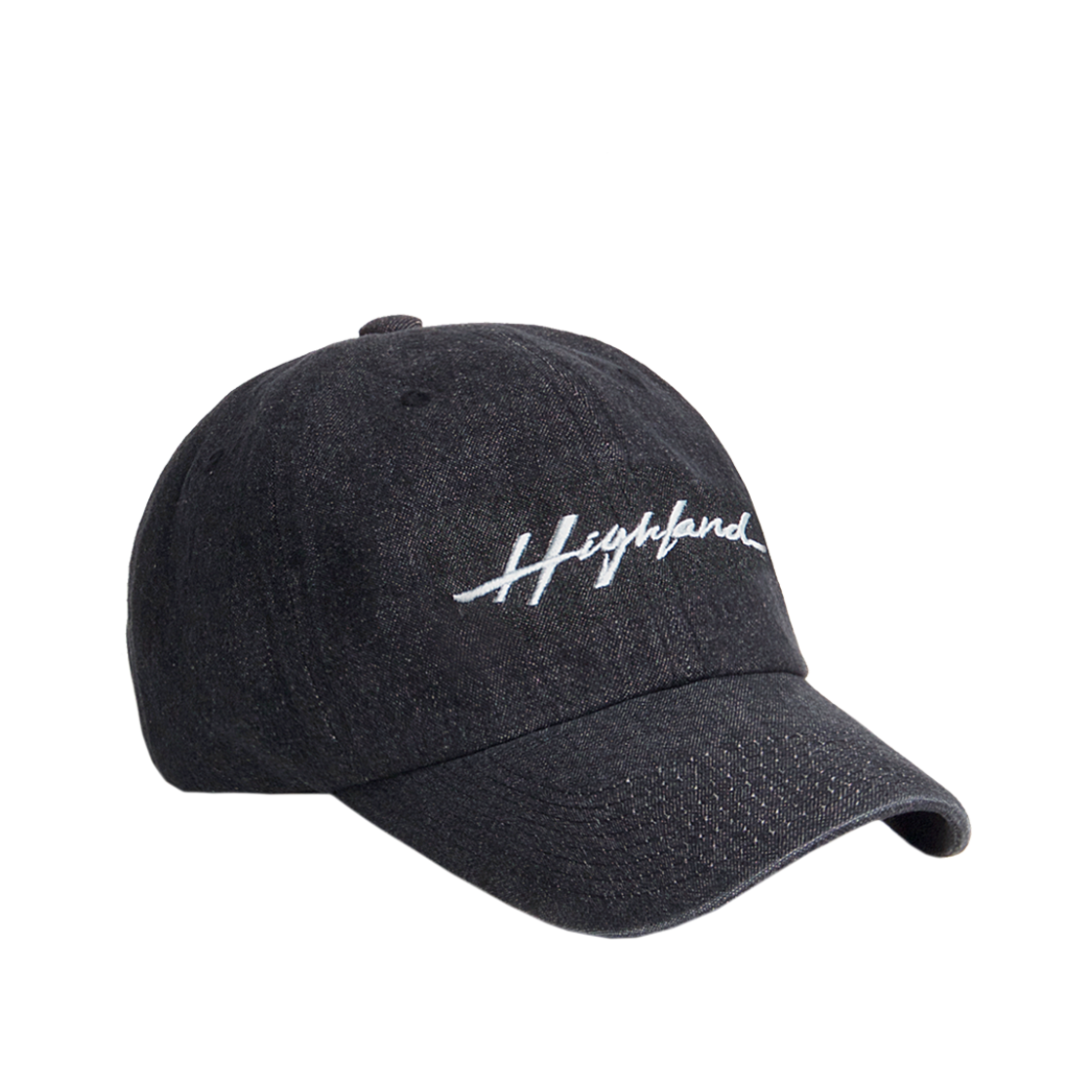플래토 하이랜드 데님 볼캡 블랙(PLATEAU Highland Denim Cap Black)