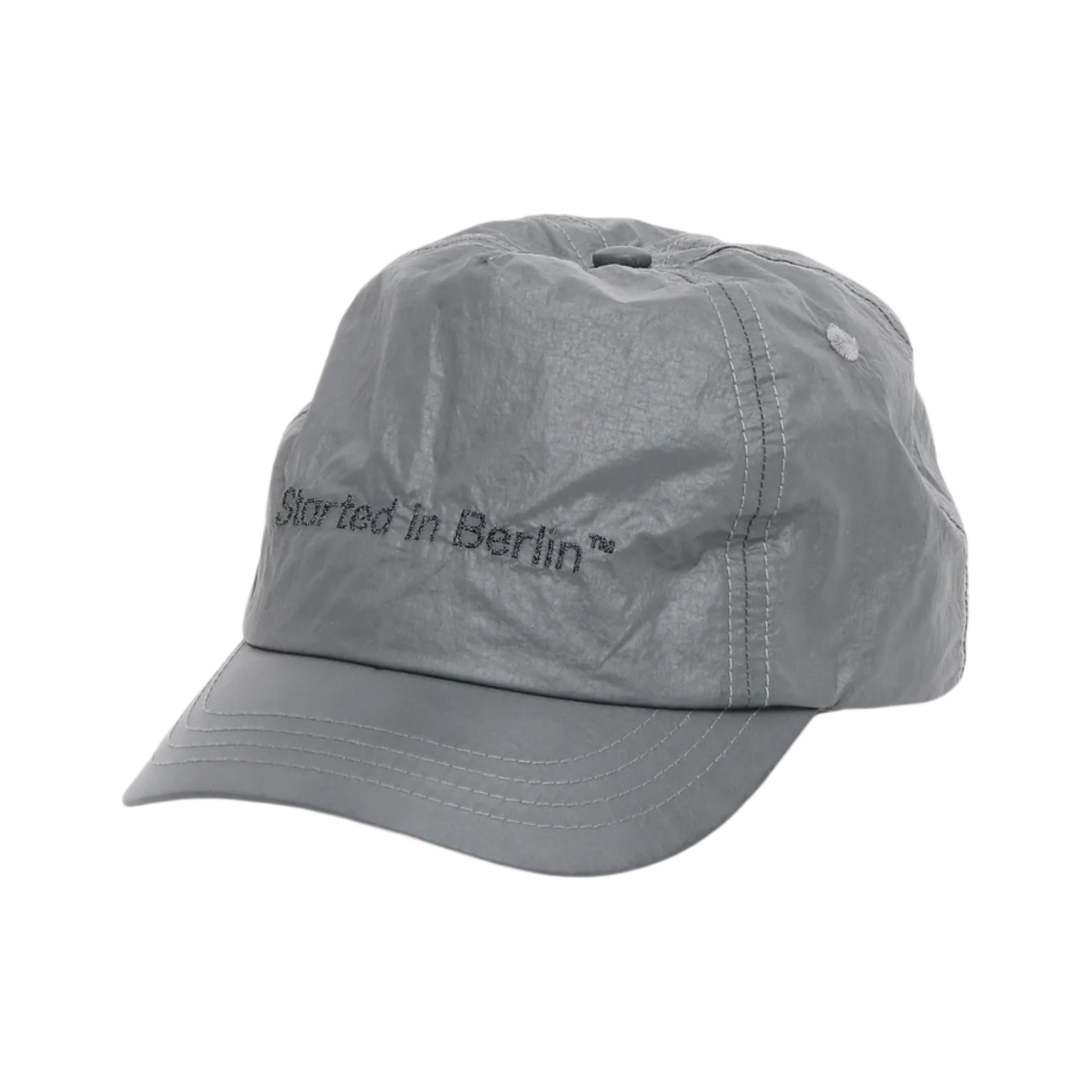 옵티미스틱 러너스 스타티드 인 베를린 나일론 캡 다크 그레이(Optimistic Runners Started In Berlin Nylon Cap Dark Grey)