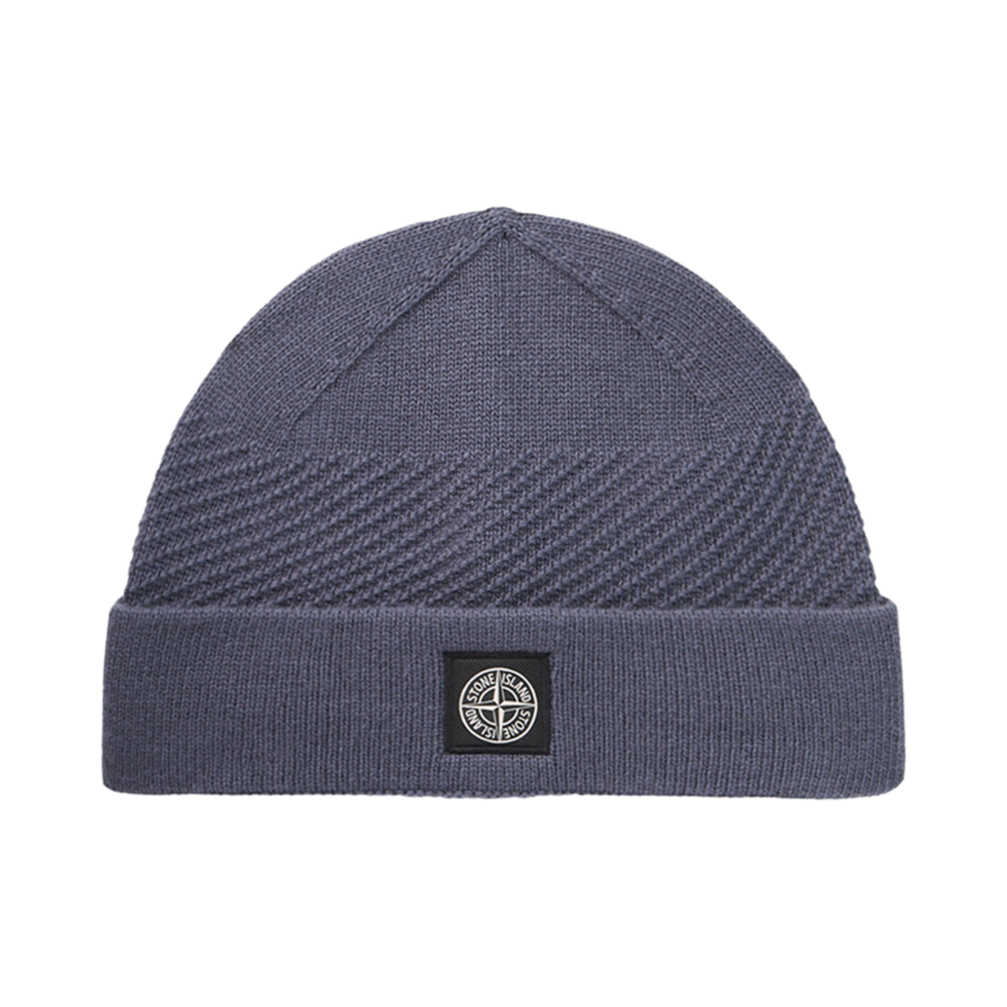 스톤 아일랜드 N07B5 RWS 질롱 울 비니 위드 로고 패치 미드 블루 - 24FW(Stone Island N07B5 RWS Geelong Wool Beanie with Logo Patch Mid Blue - 24FW) - 1