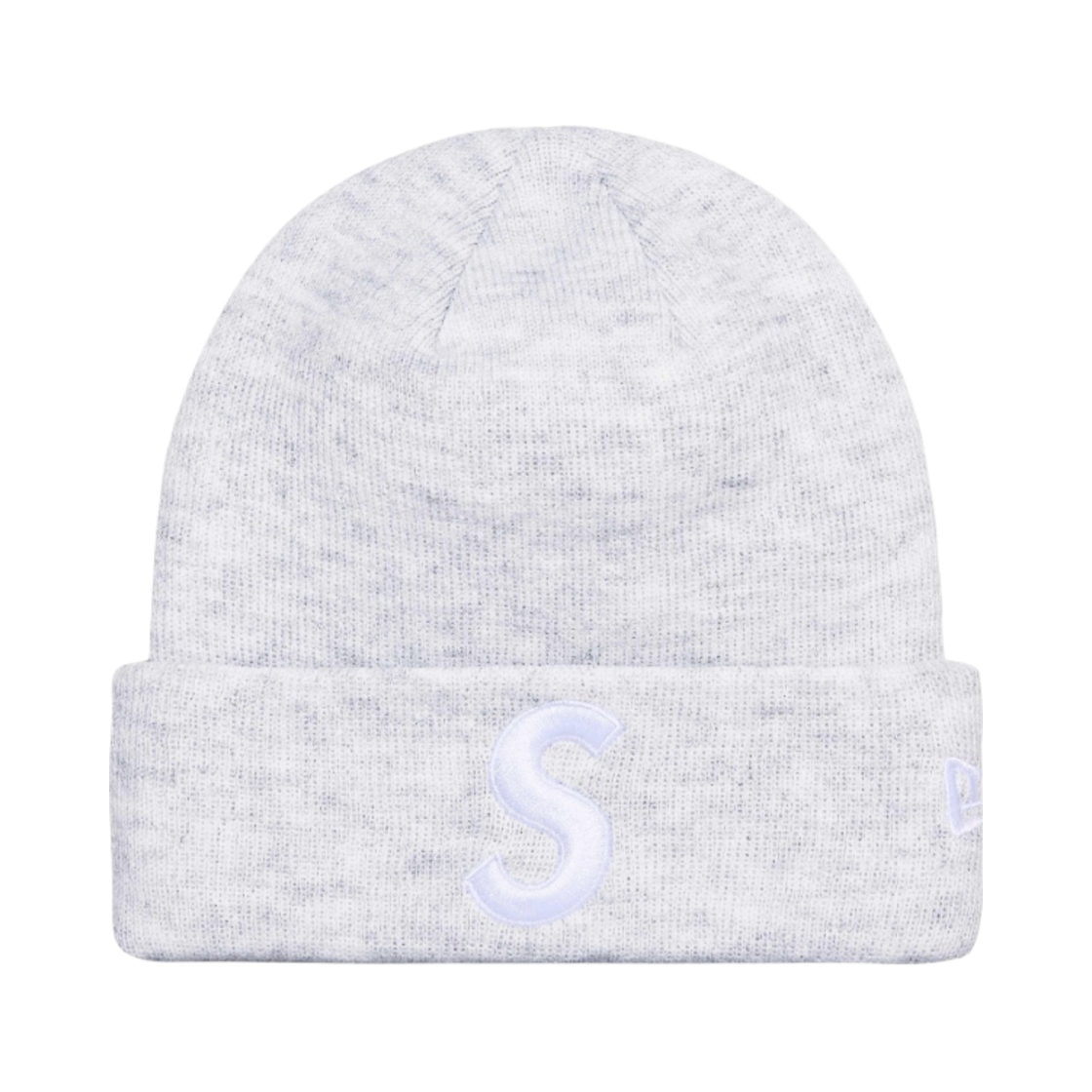 슈프림 뉴에라 S 로고 비니 애쉬 그레이 - 24FW(Supreme New Era S Logo Beanie Ash Grey - 24FW)