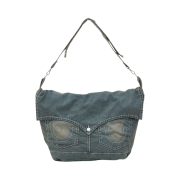 True Religion Big Flap Rag Bag Indigo