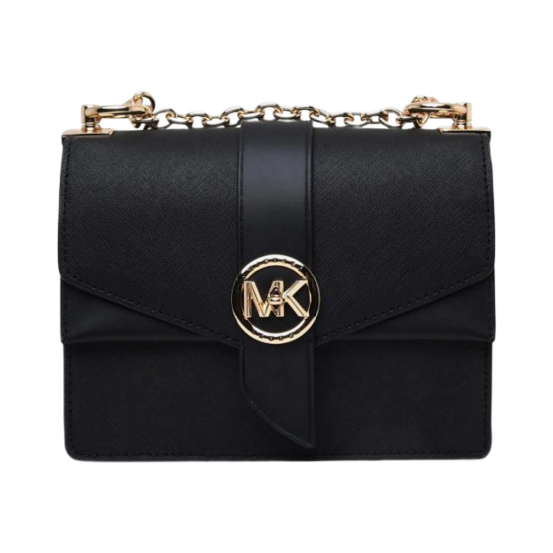 32S1GGRC0L001 Michael Kors Greenwich Small Saffiano Leather Crossbody Bag Black