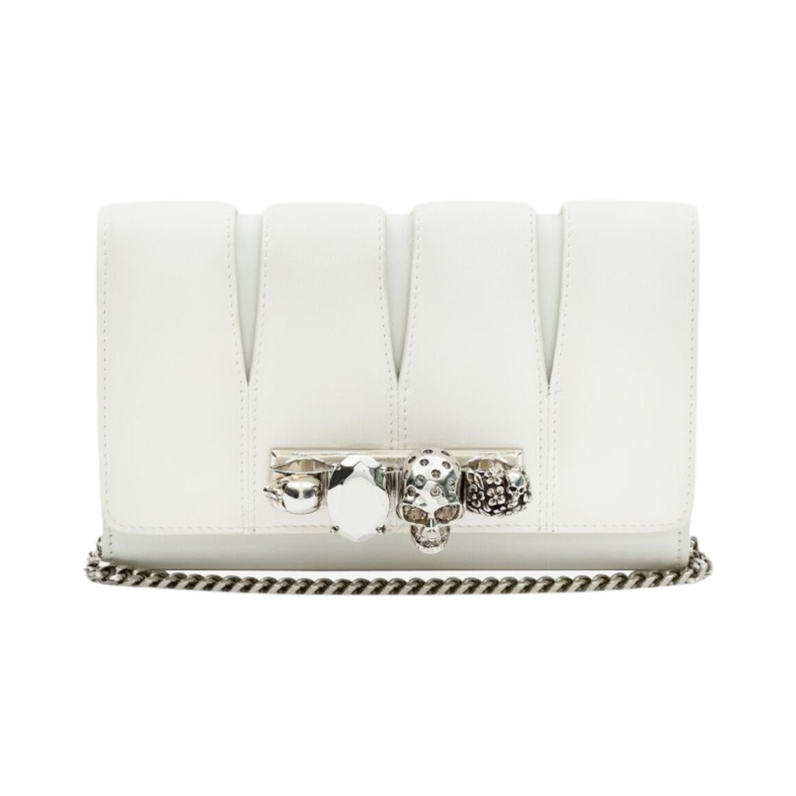 알렉산더 맥퀸 슬래쉬 클러치 아이보리(Alexander McQueen Slash Clutch Ivory) - 1