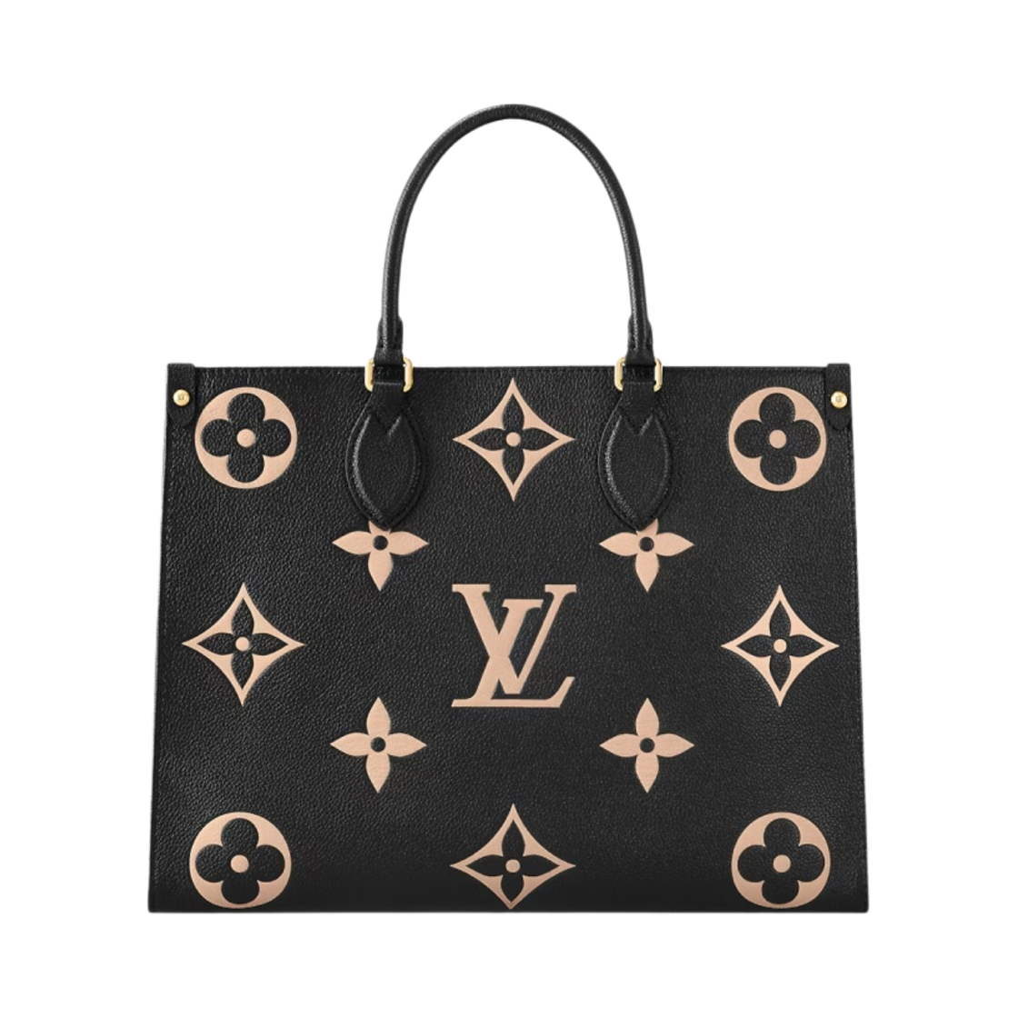 루이비통 온더고 MM 바이컬러 모노그램 앙프렝뜨 레더 블랙 크렘(Louis Vuitton Onthego MM Bicolor Monogram Empreinte Leather Black Creme)