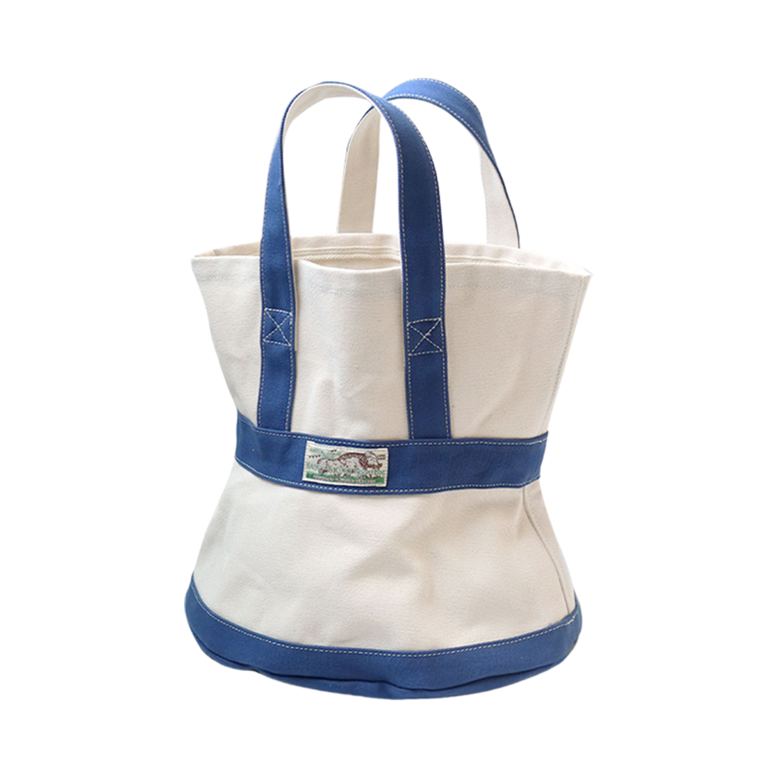 캐피탈 No. 4 캔버스 엘리펀트 토트백 S 키나리 네이비(Kapital No. 4 Canvas Elephant Tote Bag S Kinari Navy)