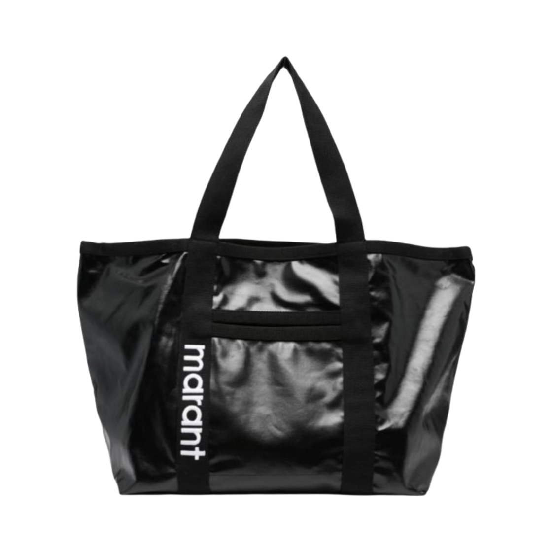 PP0098FA-A3X28M-01BK Isabel Marant Darwen High Shine Tote Bag Black