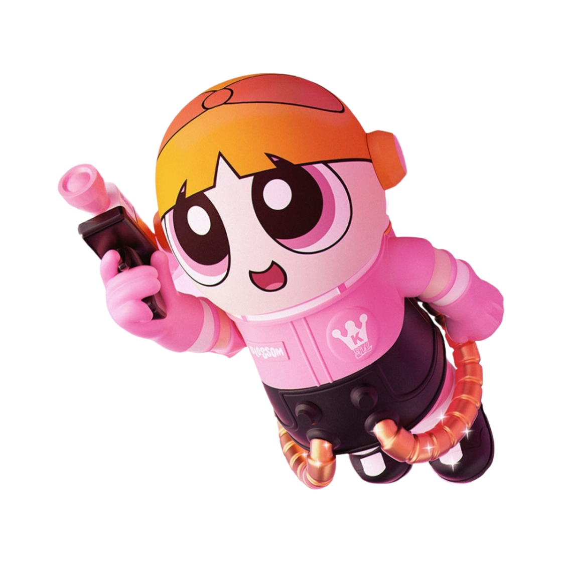 팝마트 메가 스페이스 몰리 400%+100% 파워퍼프걸 블로섬