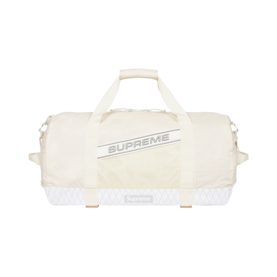 슈프림 더플백 화이트 - 23FW