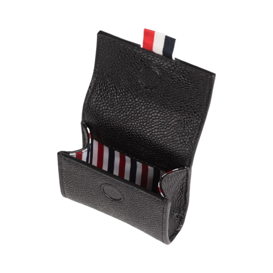 톰브라운 페블 그레인 레더 미니 파우치 블랙(Thom Browne Pebble Grain Leather Mini Pouch Black) - 2