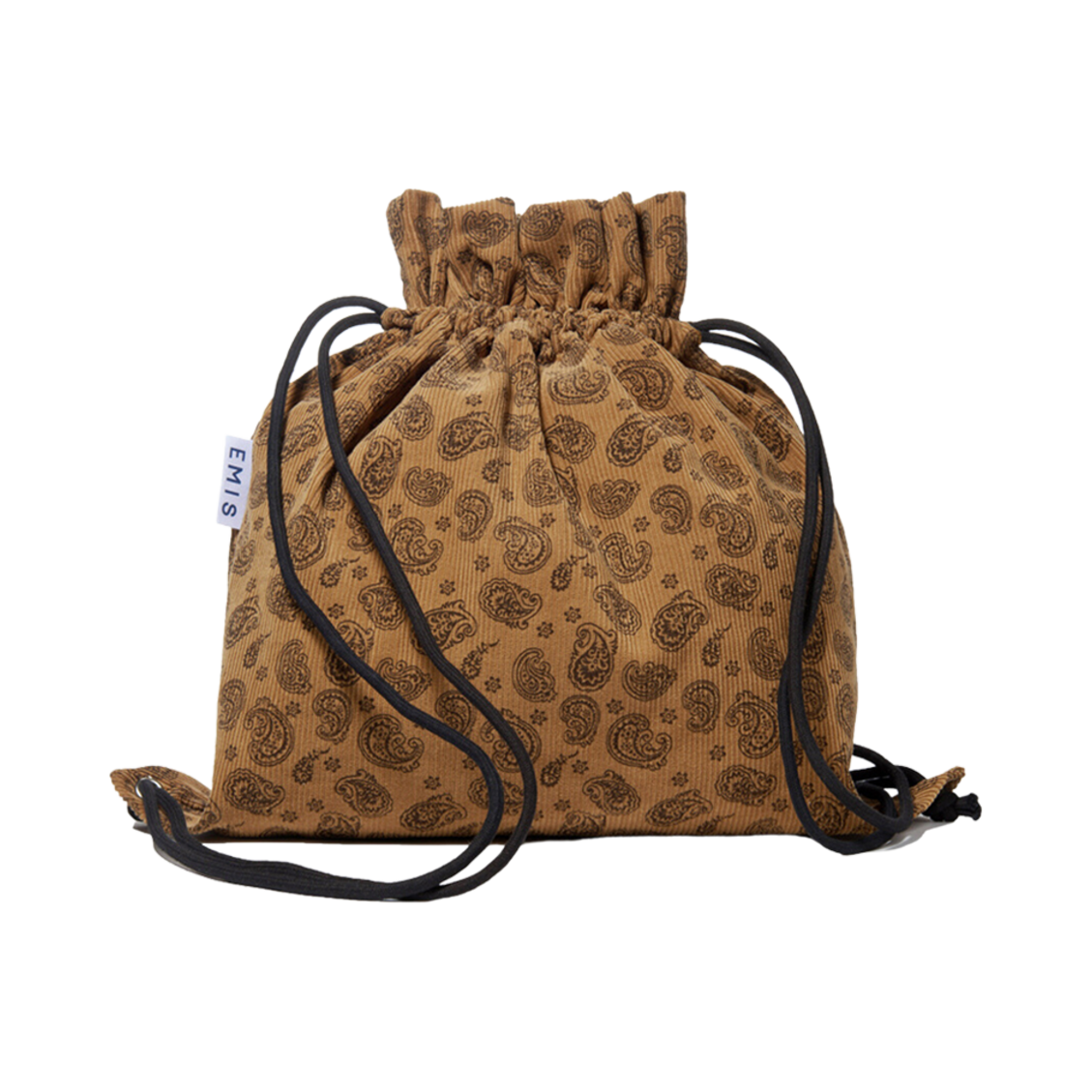이미스 코듀로이 페이즐리 백팩 브라운(Emis Corduroy Paisley Backpack Brown) - 3