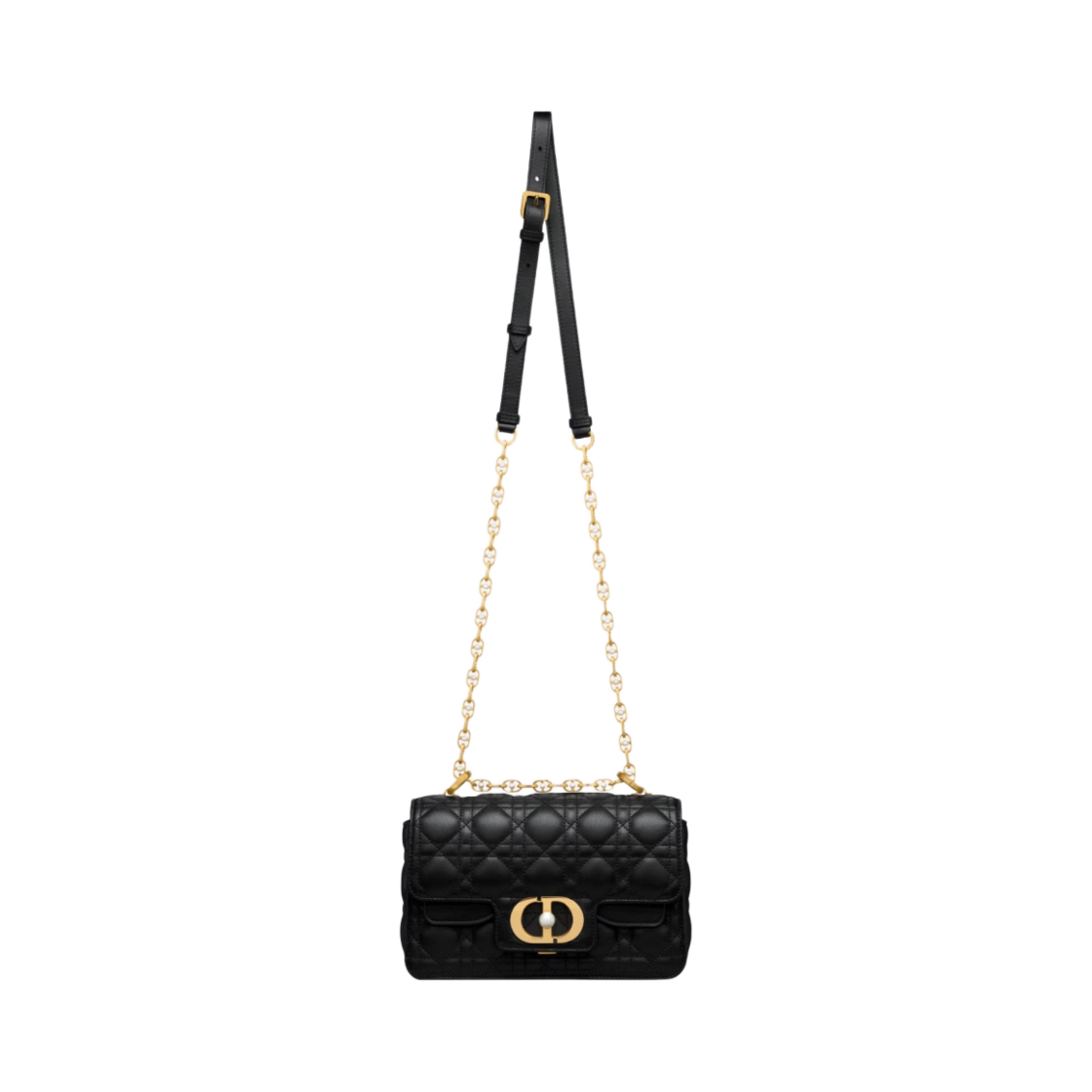 디올 스몰 졸리 탑 핸들백 까나쥬 카프스킨 블랙(Dior Small Jolie Top Handle Bag Cannage Calfskin Black) - 4