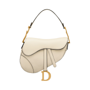 Dior Saddle Bag Grained Calfskin Latte Gold