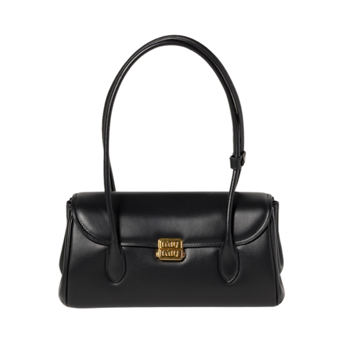 미우 미우 레더 숄더백 블랙(Miu Miu Leather Shoulder Bag Black) - 1