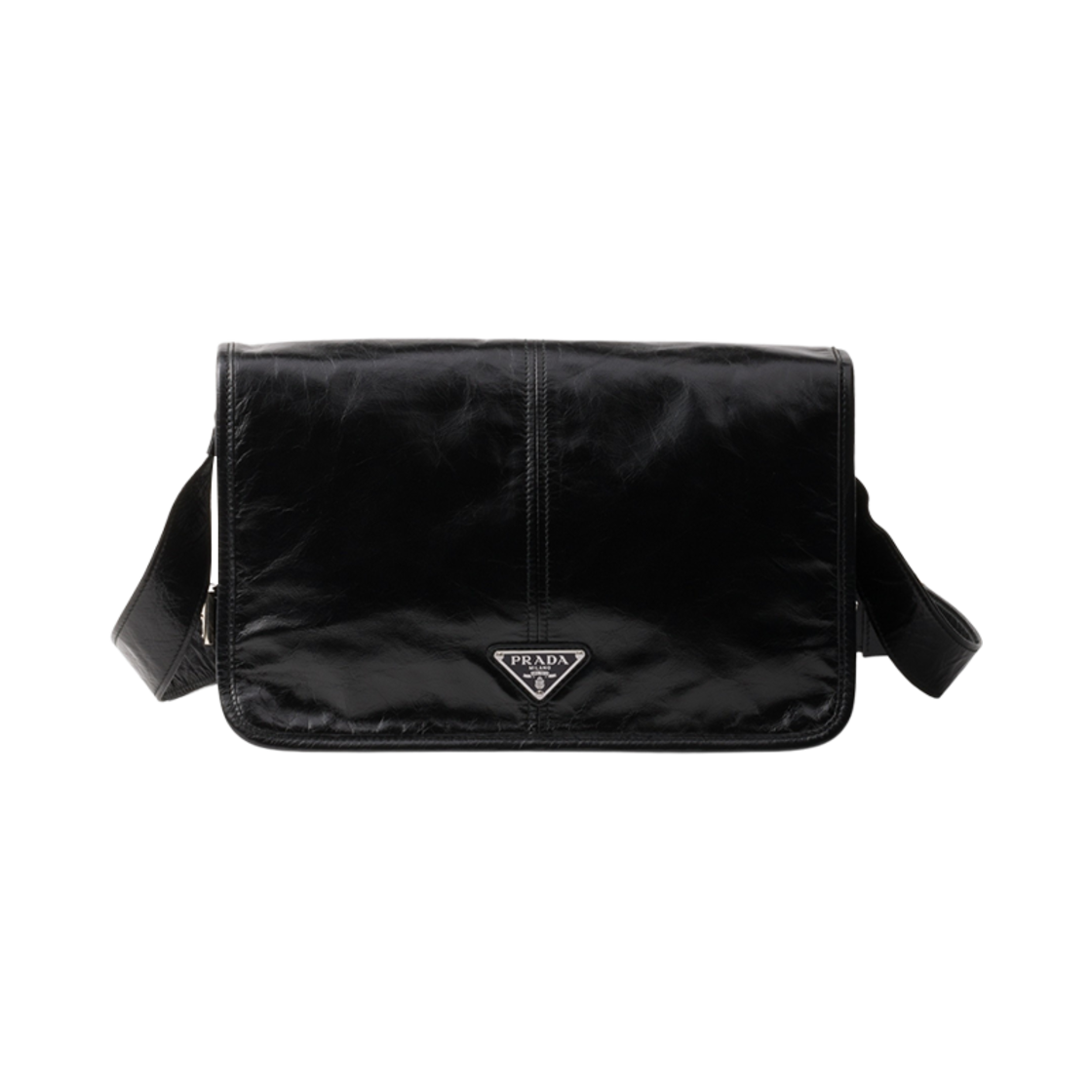 2VD073-2CYR-F0002 Prada Leather Shoulder Bag Black