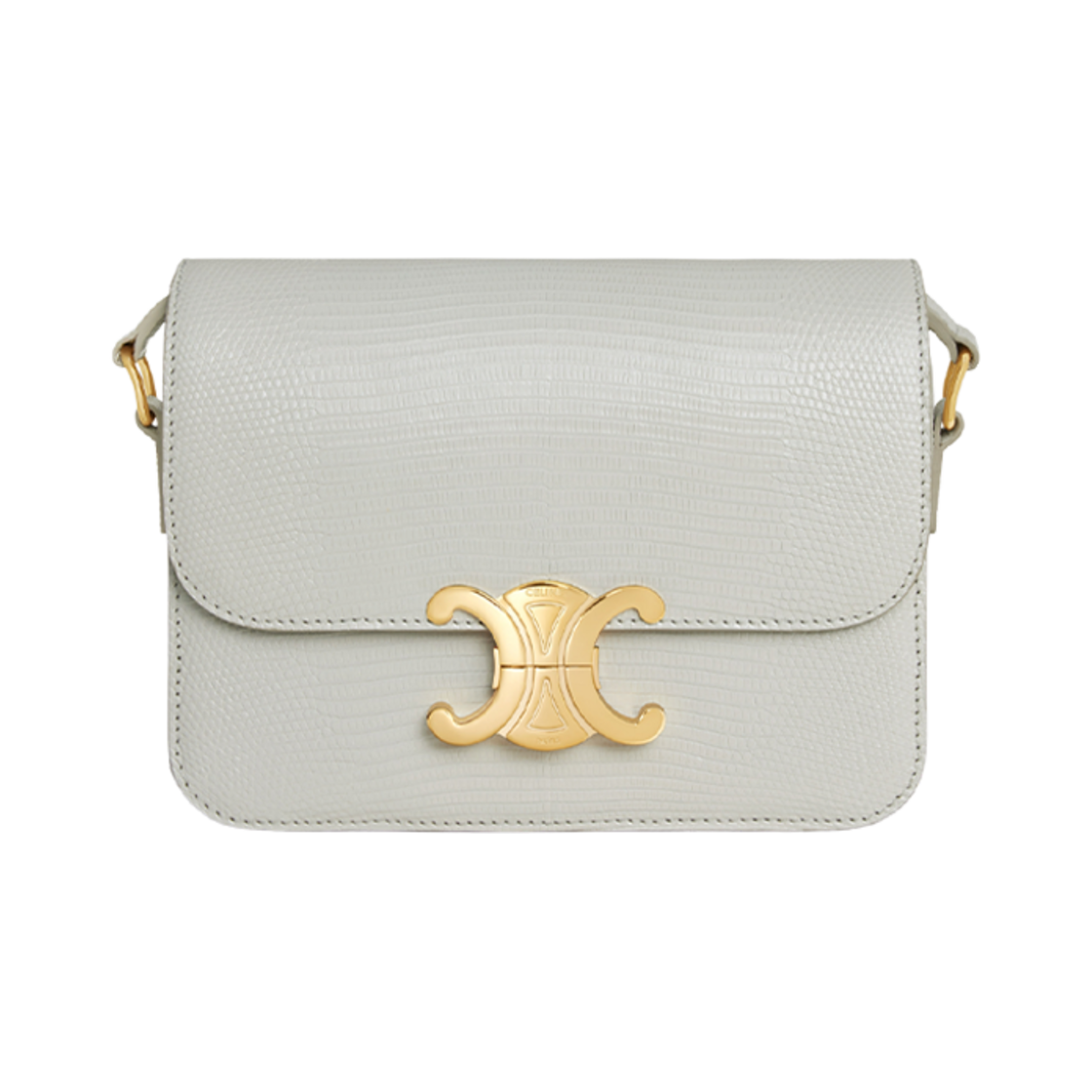 셀린느 틴 트리옹프 백 리자드 초크(Celine Teen Triomphe Bag in Lizard Chalk) - 1